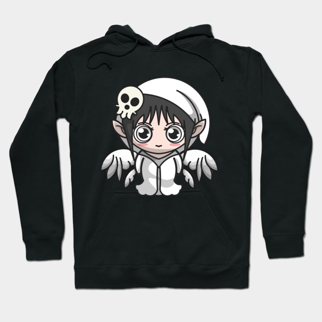 White Shinigami Hoodie by mysticpotlot